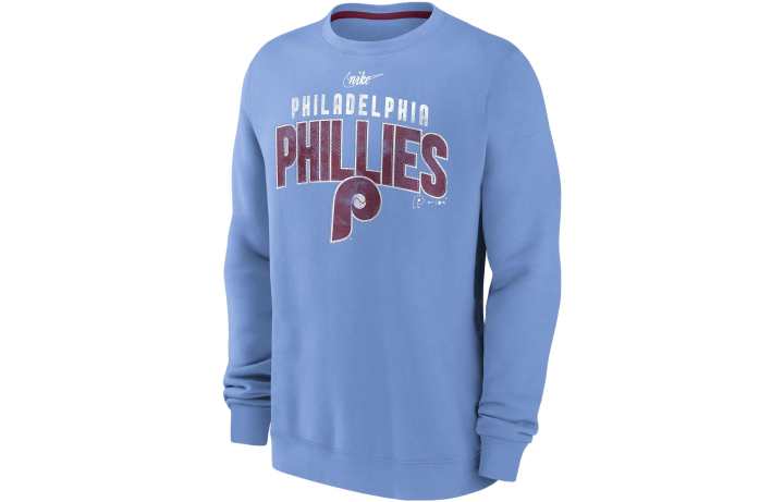 Nike Nike Sweatshirts Men's Light Blue Crew Neck Moderate Other