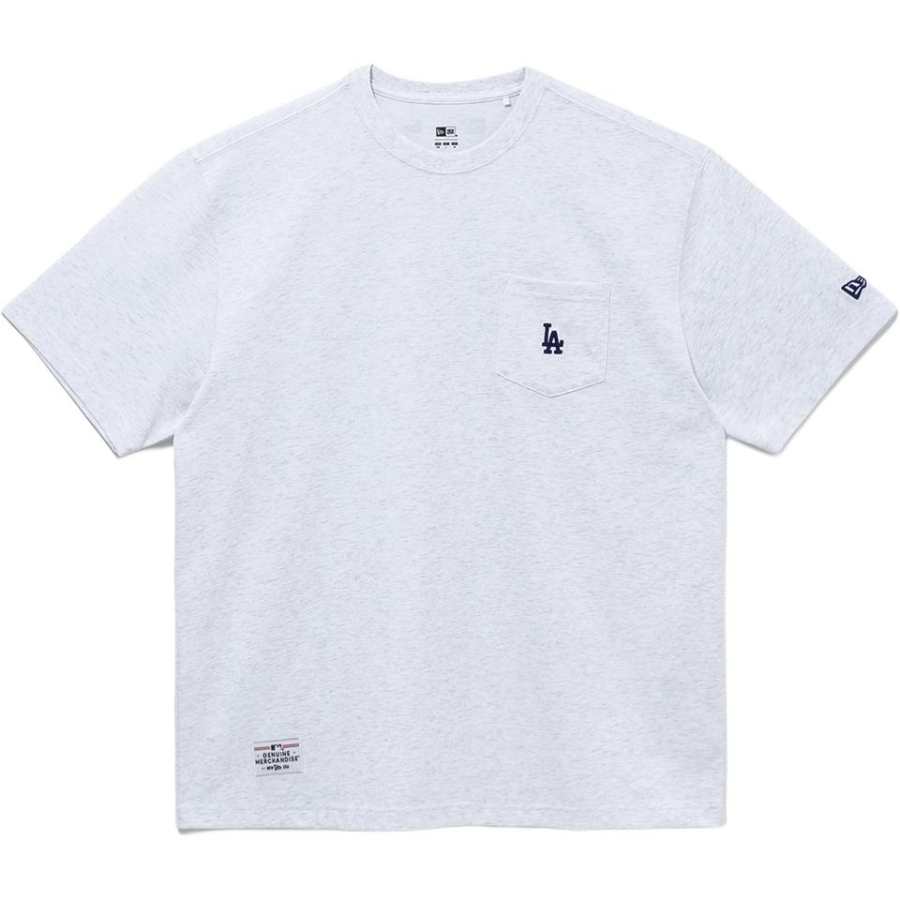 New Era T Shirt Unisex Heather Gray