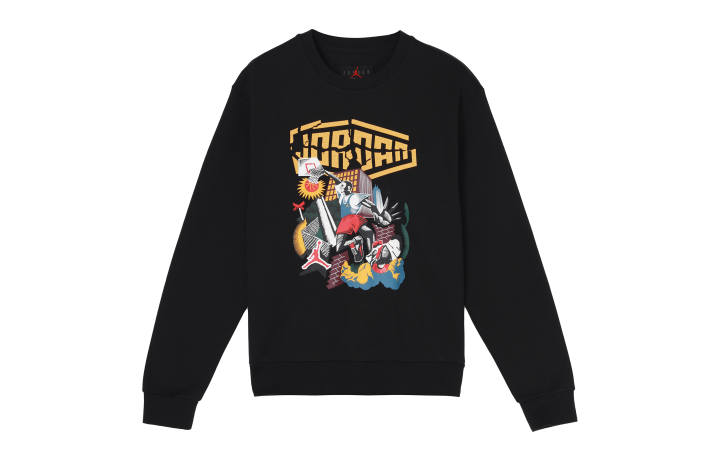 Jordan Jordan Sweatshirts Men's Black Crew Neck Thickened Regular