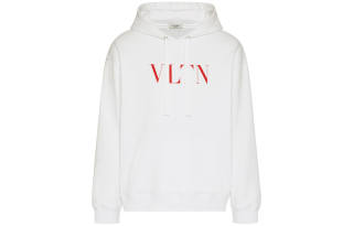 Valentino Vltn Logo Printed Long-Sleeved Hoodie