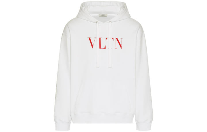 Valentino Valentino Vltn Logo Printed Long-Sleeved Hoodie