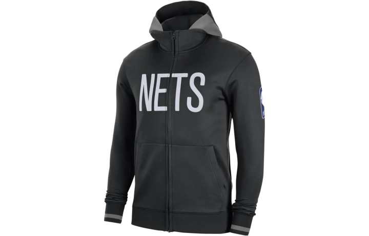 Nike Nike Nba Brooklyn Nets Showtime Dri Fit Full Zip Hoodie