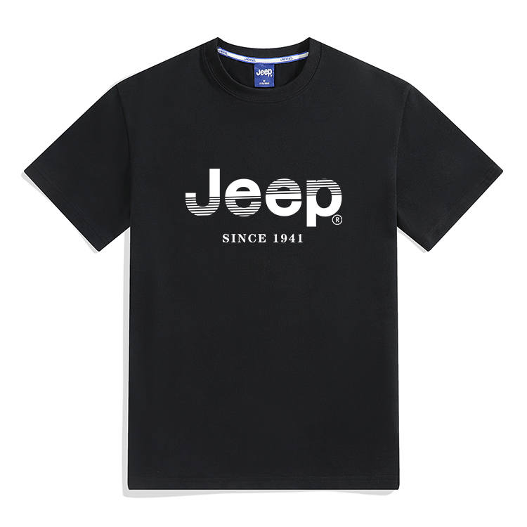 Jeep T Shirts Unisex Crew Neck Moderate Straight Fit