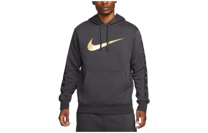 Nike Nike Sweatshirts Men's Dark Gray Hooded Moderate Regular