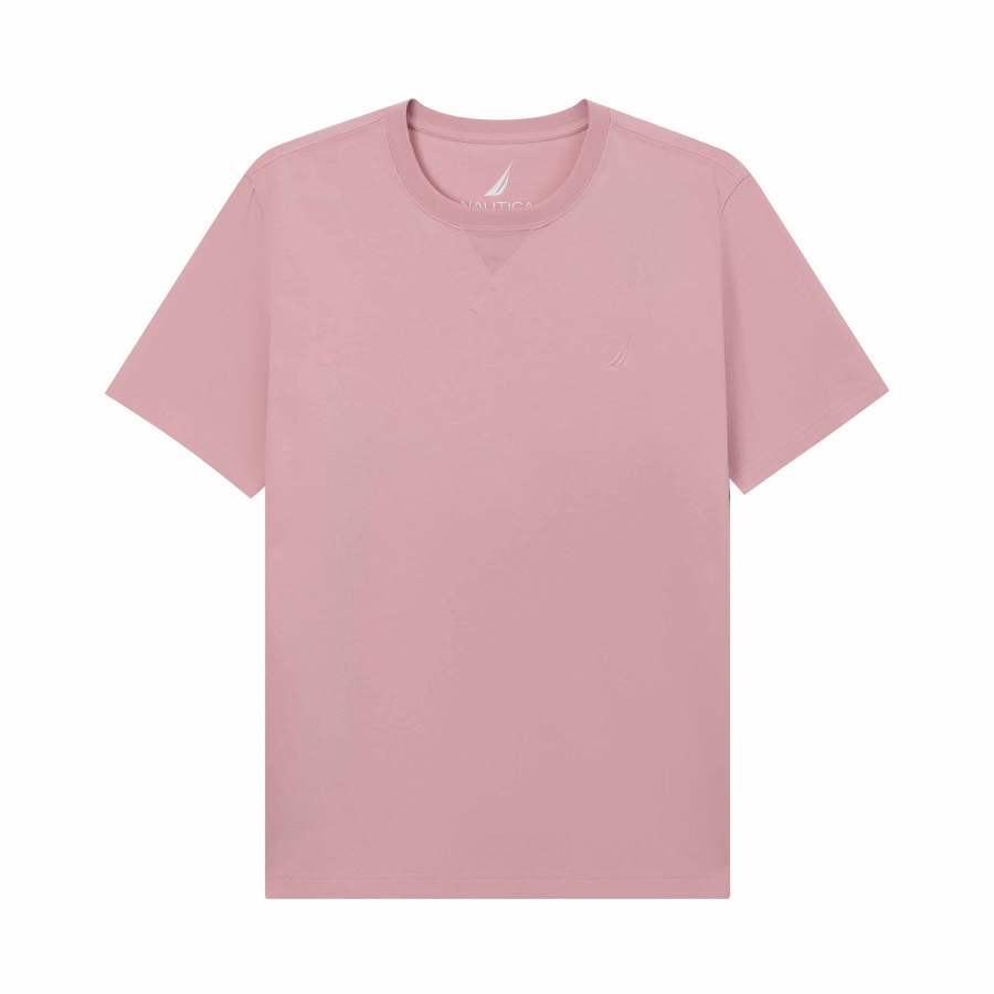 NAUTICA T Shirts Men's Crew Neck Moderate Straight Fit