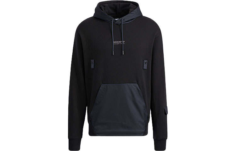 Adidas Originals Sweatshirts Men's Black Hooded Moderate Regular