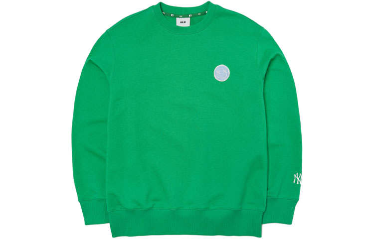 MLB New York Yankees Sweatshirts Unisex Green Crew Neck Moderate Regular