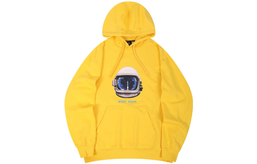 PEAK PEAK Sweatshirts Men's Bright Yellow Hooded Moderate Regular