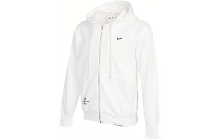 Nike Nike Sweatshirts Men's White Hooded Moderate Cardigan