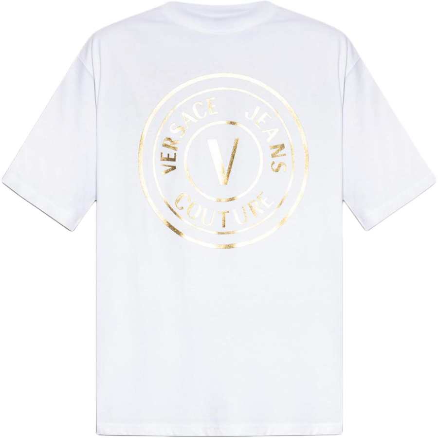 VERSACE JEANS COUTURE Logo Printed Crewneck T Shirt