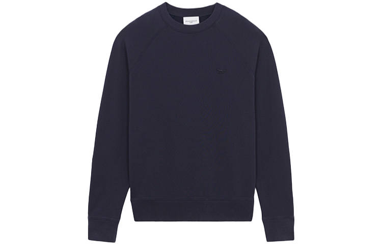 Maison Kitsune Sweatshirts Men's Blue Crew Neck Moderate Regular