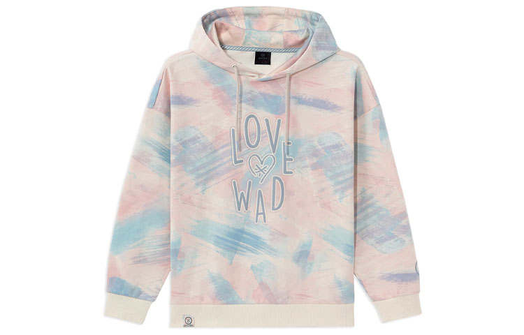 Li-Ning Li Ning Sweatshirt Unisex Pink Blue Mixed Color