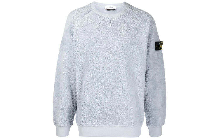 STONE ISLAND Sweatshirts Men's Gray Crew Neck Moderate Regular