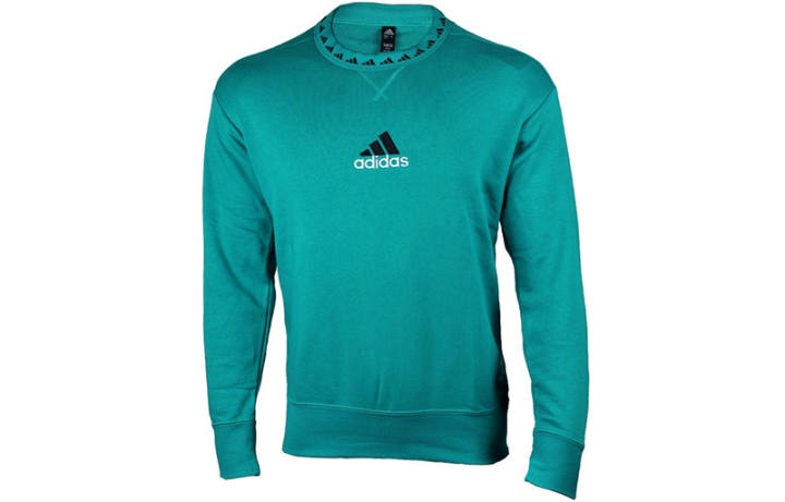 Adidas Adidas Sweatshirts Men's Green Crew Neck Moderate Regular