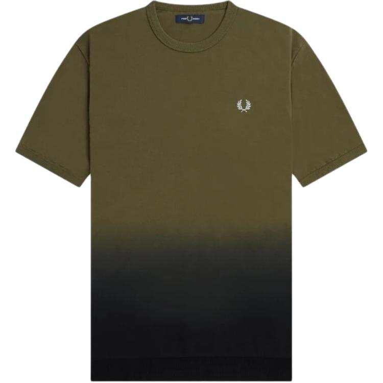 FRED PERRY T Shirts Men's Green Crew Neck
