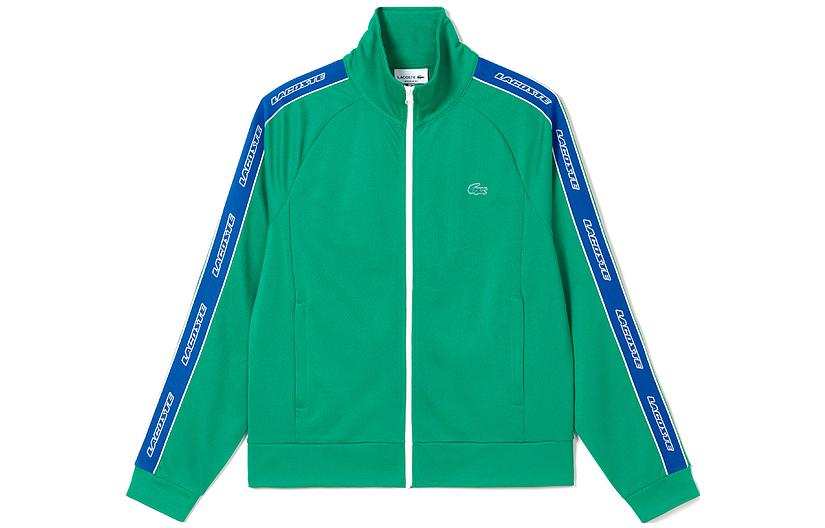 LACOSTE Sweatshirts Men's Green Stand Collar Moderate Other