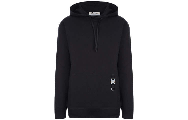 1017 ALYX 9SM Sweatshirts Men's Black Hooded Moderate Regular