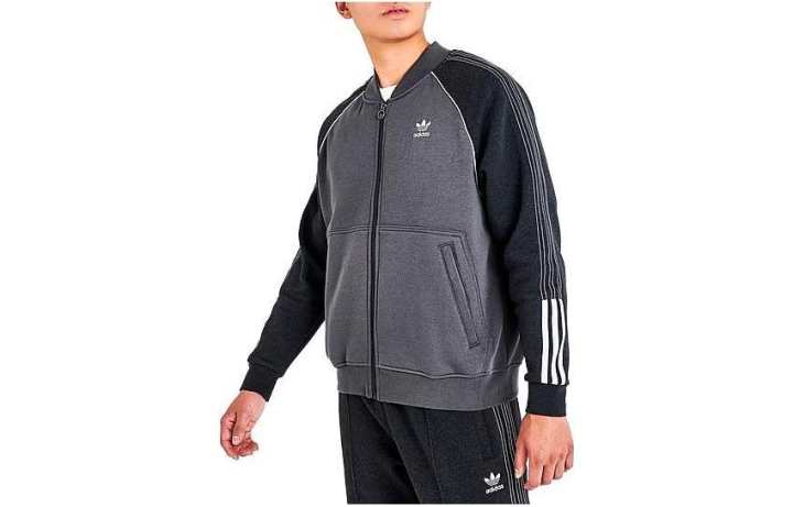 Adidas Adidas Sweatshirts Men's Gray V Neck Moderate Cardigan