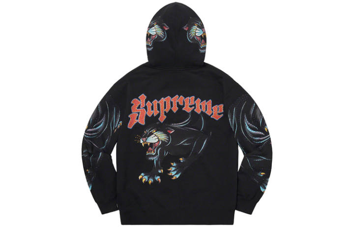 Supreme Supreme Panther Zip Up Hooded Sweatshirt