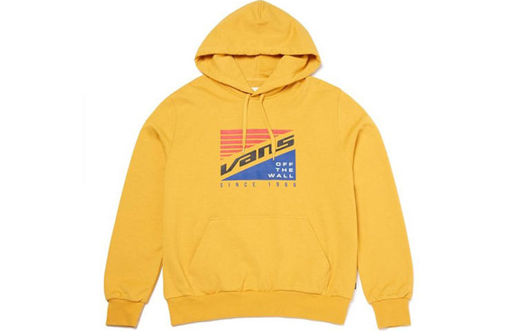 Vans Vans Sweatshirts Unisex Yellow Hooded Moderate Regular
