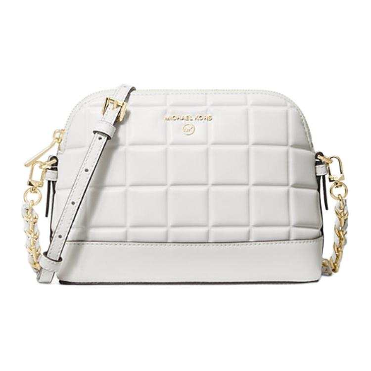 MICHAEL KORS Leather Crossbody Bag, Shoulder Bag Large Women's White