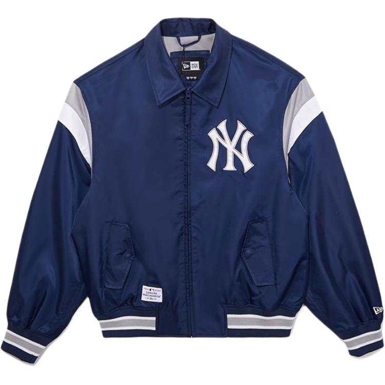 New Era SS25 Baseball Jacket Unisex Navy Blue