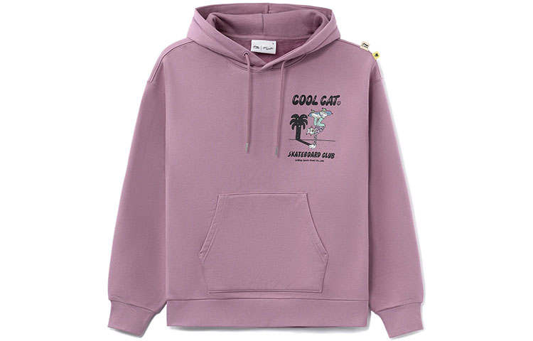 Li-Ning Li Ning Skateboard Non Shoes Steven Harrington Collection, Fun Print Fleece Lined Thermal Loose Fit Pullover Hooded