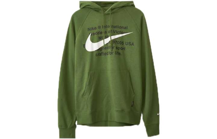 Nike Nike Sweatshirts Men's Green Hooded Moderate Regular
