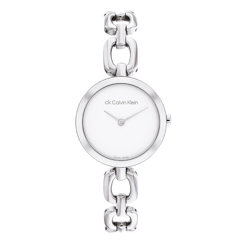 CALVIN KLEIN Wrist Watches Quartz Movement Steel Strap 26mm White Dial Women's Watch