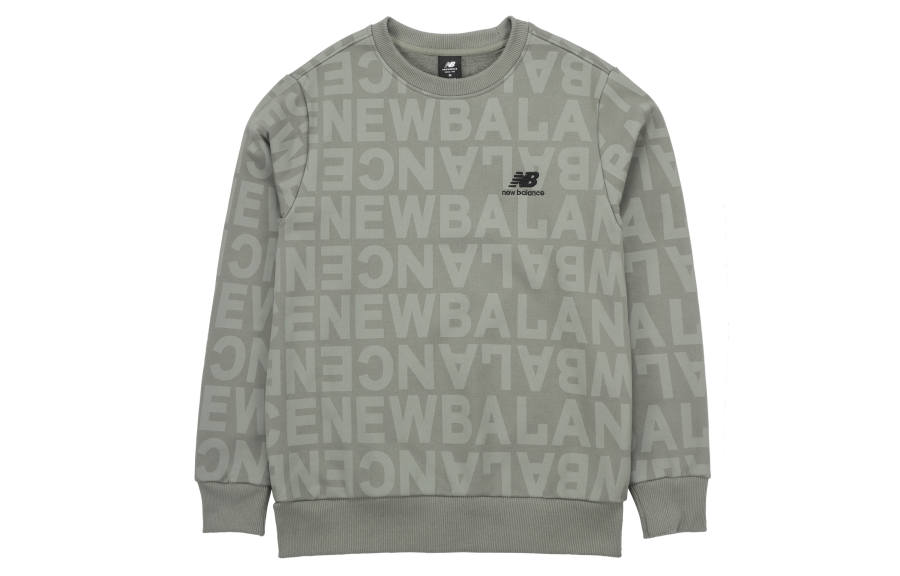 New Balance New Balance Sweatshirts Men's Olive Green Crew Neck Moderate Regular