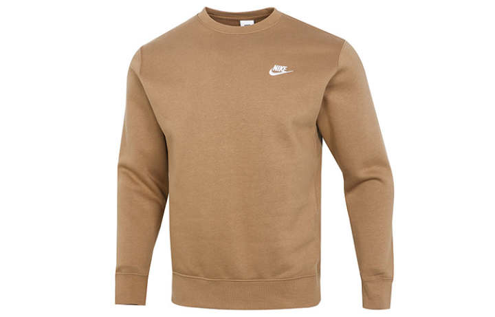 Nike Nike Sweatshirts Men's Khaki Crew Neck Thickened Regular