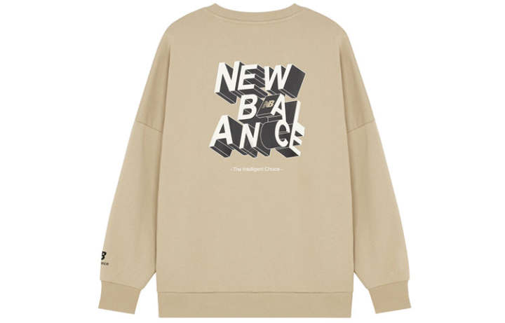 New Balance New Balance Sweatshirts Men's Khaki Crew Neck Moderate Regular