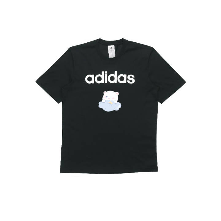 Adidas Adidas Set in Sleeve T Shirt Unisex Black