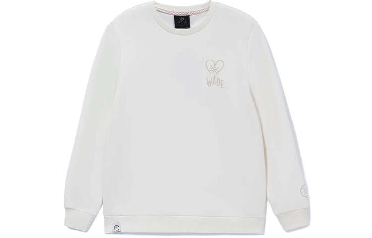 Li-Ning Li Ning Sweatshirts Unisex White Crew Neck Moderate Regular