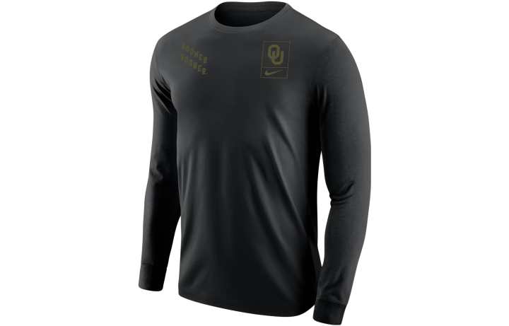 Nike Nike Oklahoma Olive Pack Men's Nike College Long Sleeve T Shirt