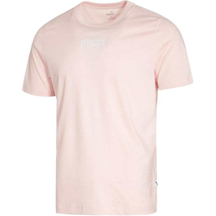 PUMA T Shirts Unisex Lotus Powder Crew Neck Moderate Straight Fit