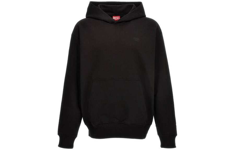 DIESEL S Macs Hood Megoval D Logo Embroidered Hoodie