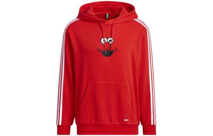 Adidas Neo Sesame Street Co branded Collection U Ss Hdy Elmo Sweatshirt Unisex Red