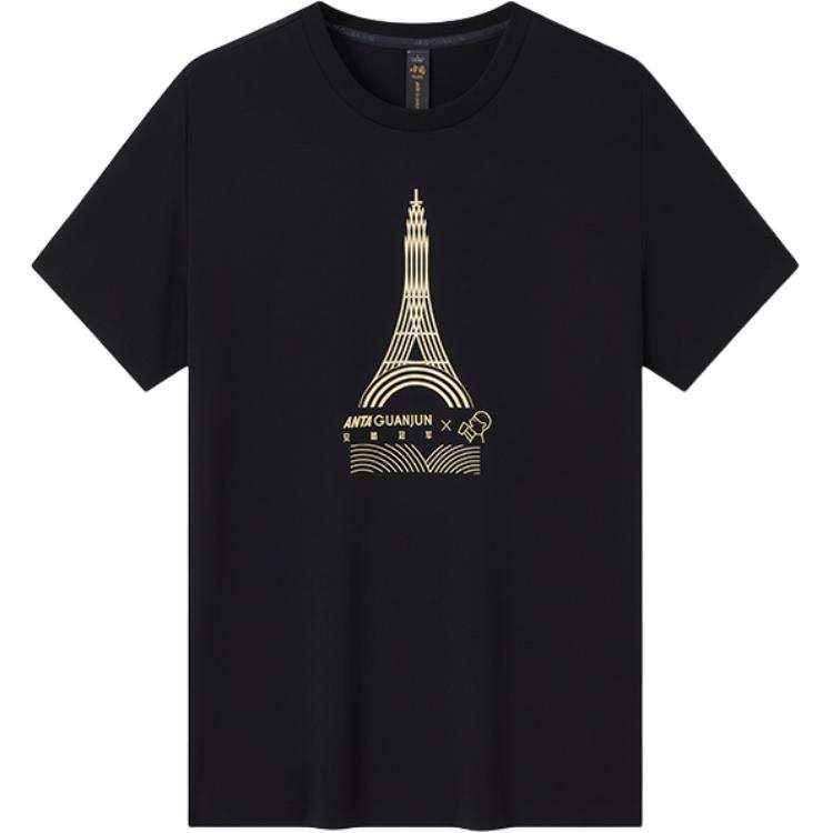 Anta x XICHA,LIANMINGKUAN T Shirt Unisex Basic Black