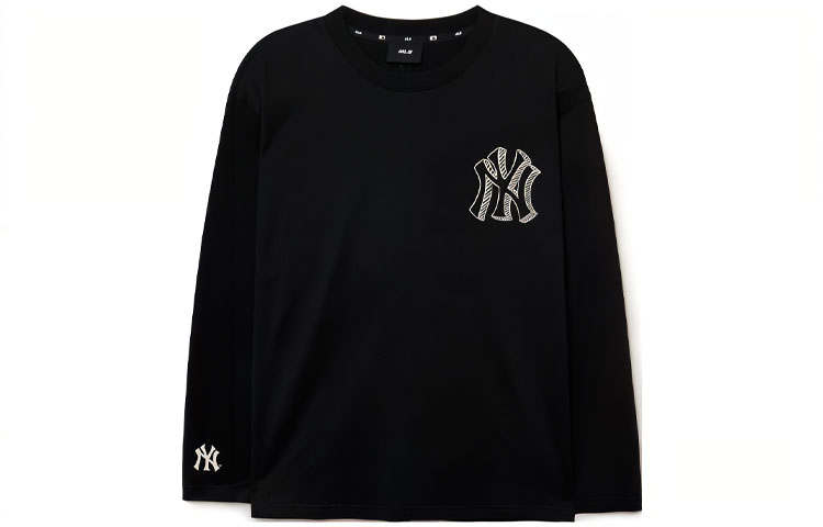 MLB New York Yankees Sweatshirts Unisex Black Crew Neck Moderate Other