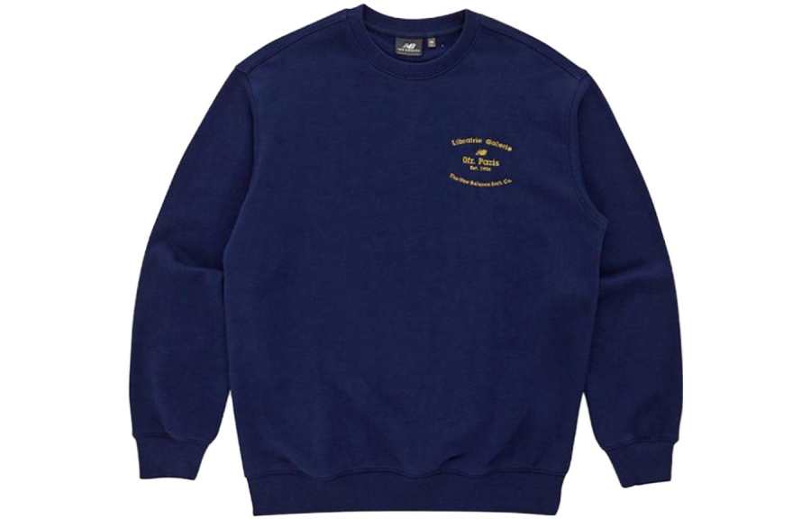 New Balance New Balance Sweatshirts Men's Marine Blue Crew Neck Moderate Other