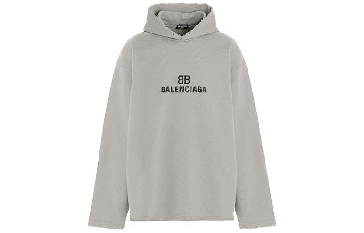 Balenciaga Distressed Bb Pixel Hoodie