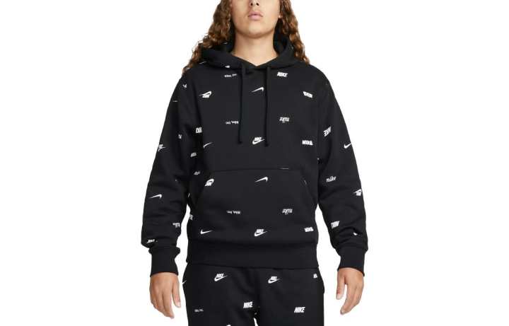 Nike Nike Sweatshirts Men's Black Hooded Moderate Regular