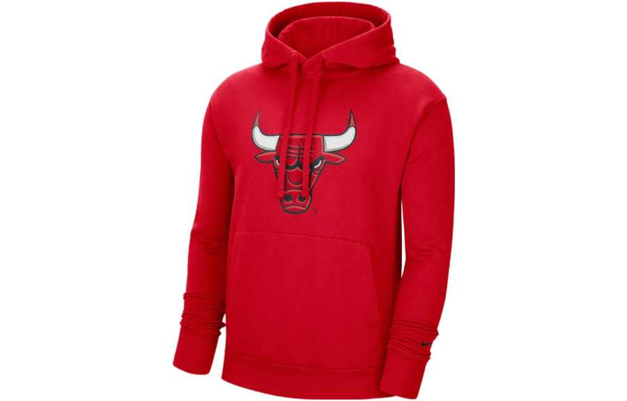 Nike Nike Nba Chicago Bulls Pullover Fleece Loose Fit Hoodie