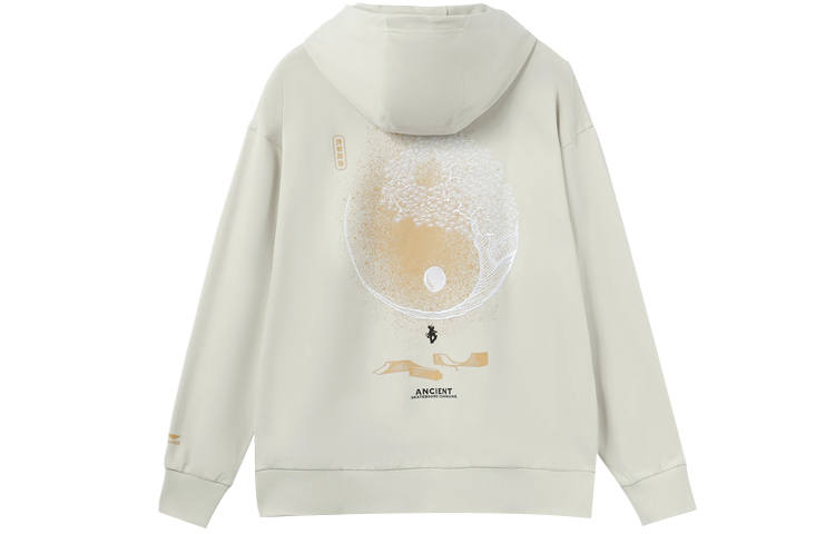 Li-Ning Li Ning Skateboard Sweatshirts Unisex White Hooded Moderate Regular