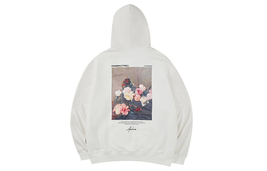 FPA Sweatshirts Unisex White Hooded Moderate Regular