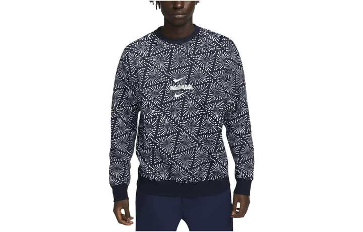 Nike Nike Sweatshirts Men's Marine Blue Crew Neck Thickened Regular
