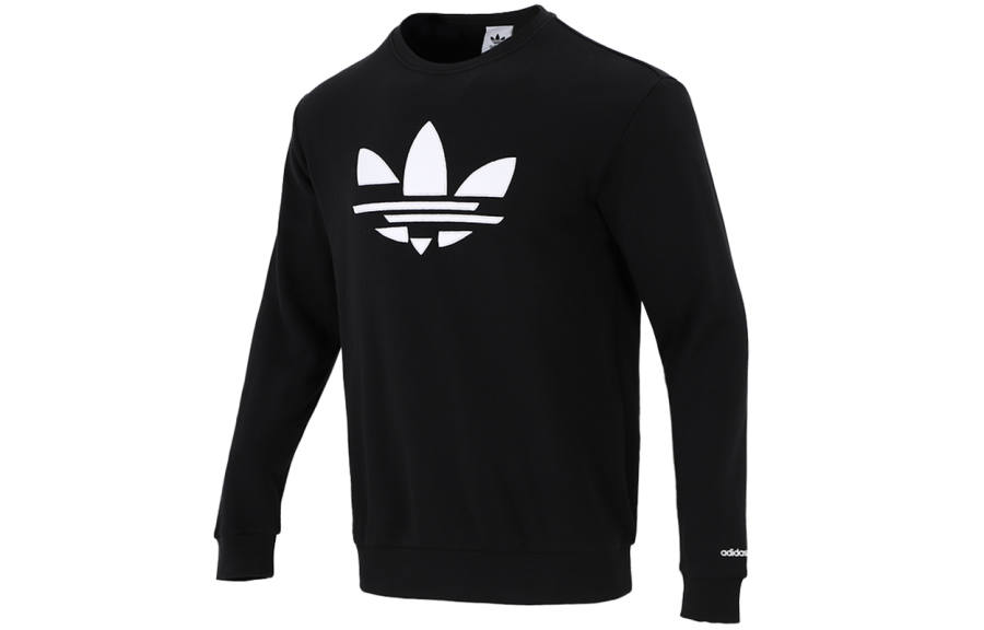 Adidas Originals Sweatshirts Men's Black Crew Neck Moderate Regular