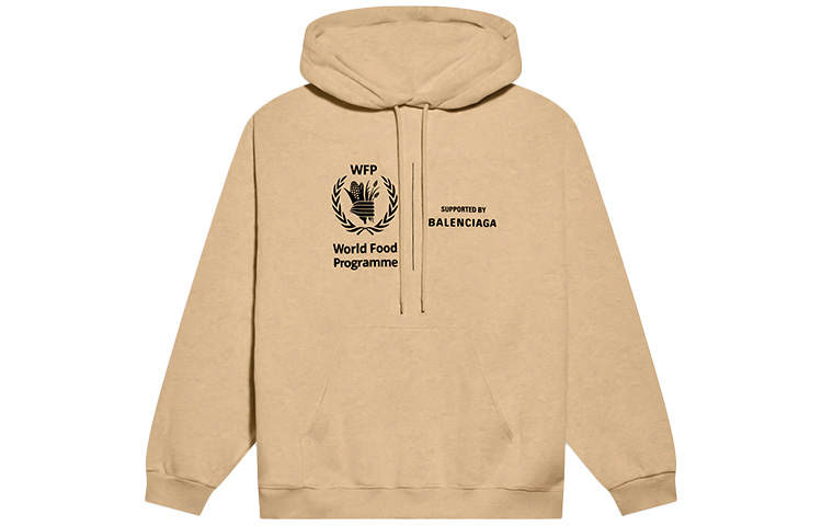 Balenciaga x WFP Sweatshirt Loose Fit Men's Brown