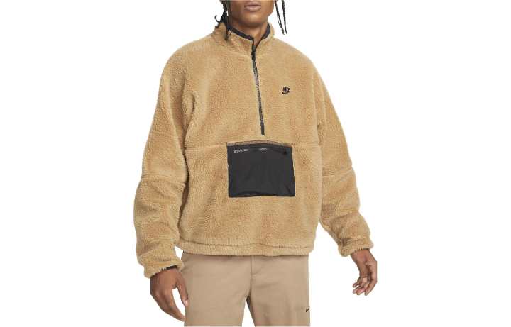 Nike Nike Sweatshirts Men's Khaki Stand Collar Moderate Other